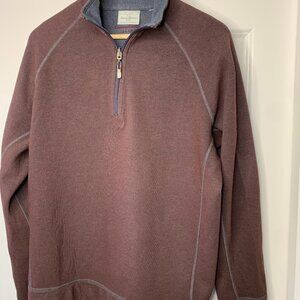 Tommy Bahamas Quarter Zip Mens Maroon Sweatshirt